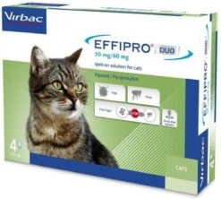 Virbac Effipro DUO Spot-On Kleine Kat (1 T/m 6 Kg) - 4 Pipetten -Kattenbenodigdheden Winkel 1200x1077