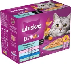Whiskas 1+ Natvoer - Tasty Mix - Vis Van De Dag In Saus - Maaltijdzakjes 48 X 85 G 9 Whiskas 1+ Natvoer - Tasty Mix - Vis Van De Dag In Saus - Maaltijdzakjes 48 X 85 G -Kattenbenodigdheden Winkel 1200x1085 1