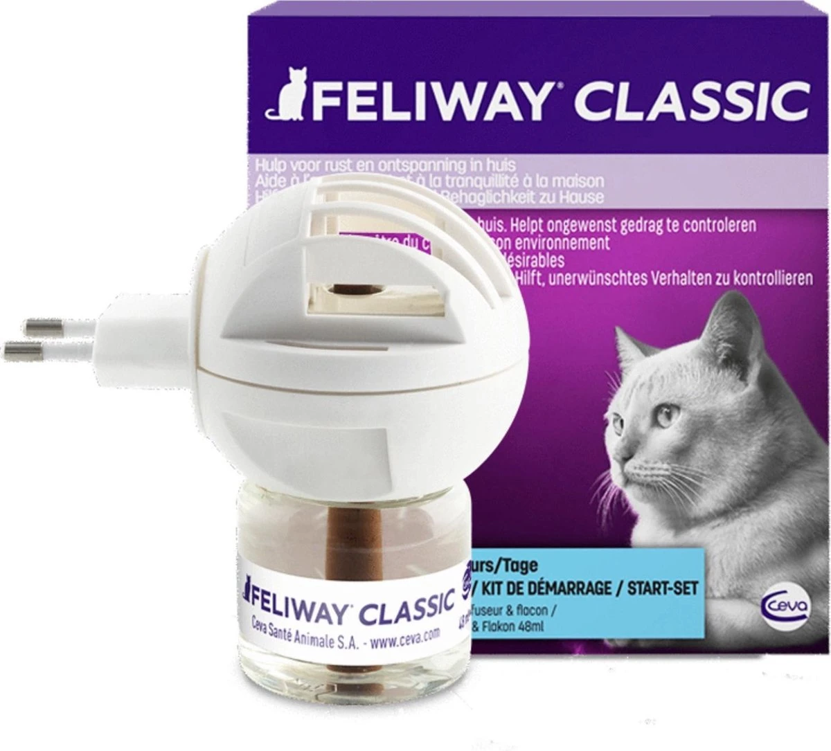 Feliway Classic - Startset - 1 Verdamper + 1 Vulling 48ml - Anti-stress Voor Kat 6 Feliway Classic - Startset - 1 Verdamper + 1 Vulling 48ml - Anti-stress Voor Kat - Afbeelding 6