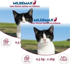 Elanco Milbemax Kitten & Kat - Anti Wormenmiddel - 2 X 2 Tab 0.5 Tot 2 Kg -Kattenbenodigdheden Winkel 1200x1092 3