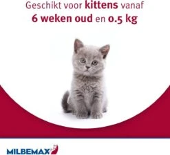 Elanco Milbemax Kitten & Kat - Anti Wormenmiddel - 2 Tab 0.5 Tot 2 Kg -Kattenbenodigdheden Winkel 1200x1095 2