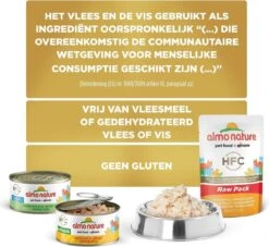 Almo Nature Natvoer Voor Katten - HFC Natural - 24 X 70g - Kip En Tonijn - 24 X 70 Gram -Kattenbenodigdheden Winkel 1200x1105
