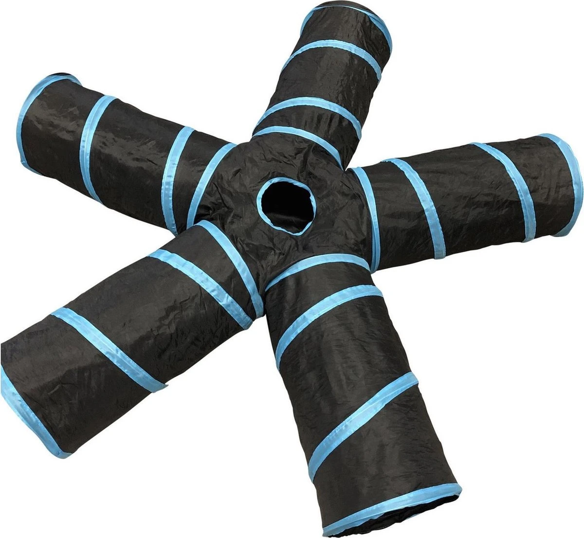 Adori Katten Tunnel 5 Gangen - Kattenspeelgoed - Ø25x50 Cm Zwart 1 Adori Katten Tunnel 5 Gangen - Kattenspeelgoed - Ø25x50 Cm Zwart