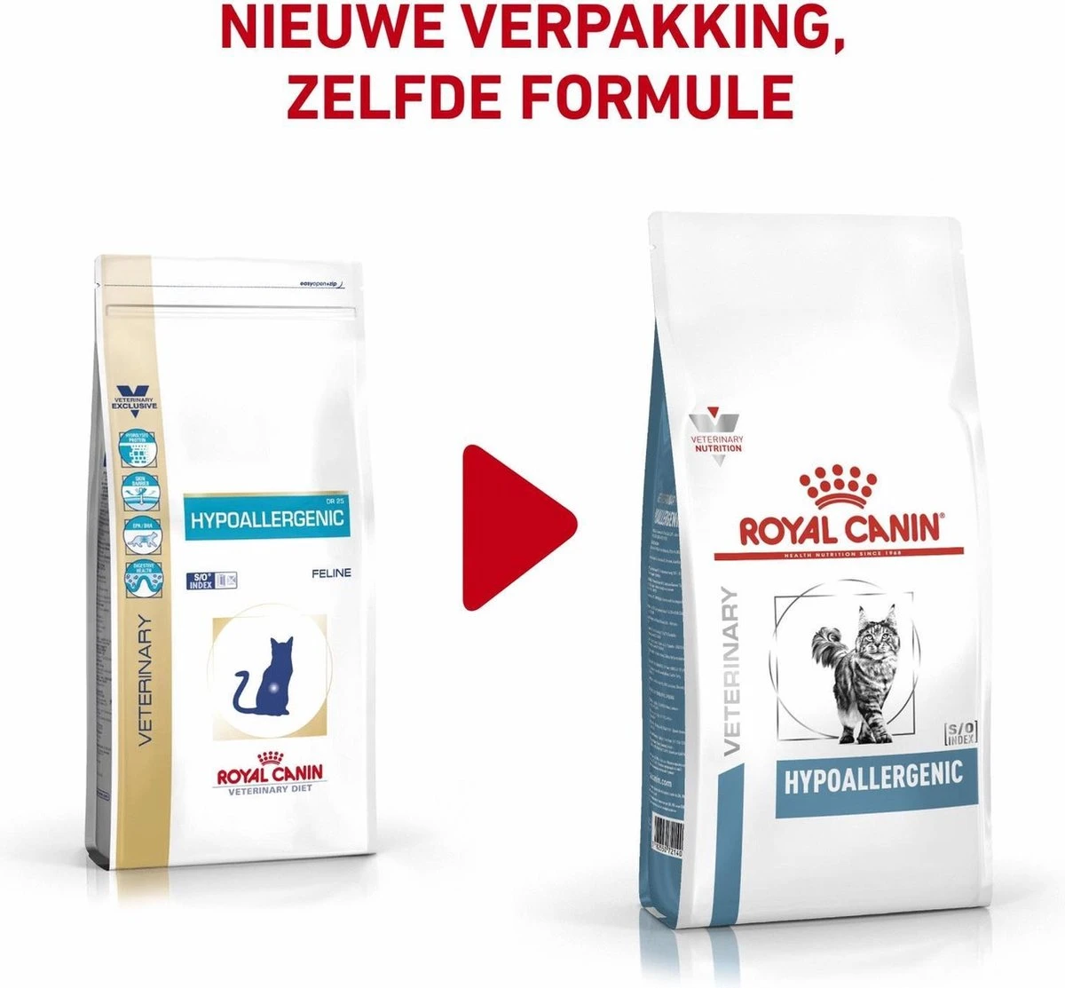 Royal Canin Hypoallergenic - Kattenvoer - 2,5 Kg 2 Royal Canin Hypoallergenic - Kattenvoer - 2,5 Kg - Afbeelding 2
