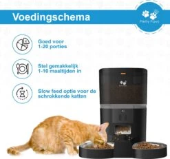Pretty Paws QQ003 - Wifi Voermachine - Dubbele Voerbakjes - Zwart - Kat - 6L -Kattenbenodigdheden Winkel 1200x1124 2