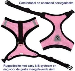 Merkloos Kattentuigje - Kattenharnas - Kattentuig Met Looplijn - Hondentuigje - Hondenharnas - Roze - Maat M -Kattenbenodigdheden Winkel 1200x1128 9