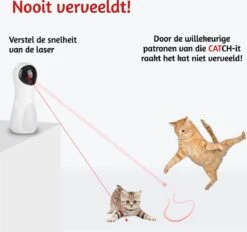 Merkloos Automatisch Kattenspeeltje Laser Intelligent Interactief Voor Katten – Laser Kat – 3 Verschillende Standen – Incl. Oplaadkabel – Geruisloze Motor -Kattenbenodigdheden Winkel 1200x1129 6