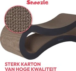 Snoozle Loop Krabpaal Voor Katten - Zwart - 86cm - Krabmeubel Voor Grote Katten - Karton -Kattenbenodigdheden Winkel 1200x1129 7