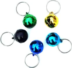 Kattenbelletjes | Set Van 5 | Blauw/Groen Tinten | Ø11mm