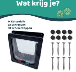 Mmoods Kattenluik – Zwarte Kattentunnel Maat L – Weersbestendig Dankzij Borstel – 4 Vergrendelingsstanden – Geschikt Voor Binnen En Buiten -Kattenbenodigdheden Winkel 1200x1135 6