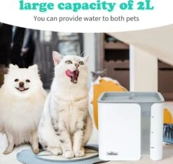 Nobleza USB Drinkfontein Voor Hond/Kat - 2L - Incl. 2 Filters - Wit -Kattenbenodigdheden Winkel 1200x1136 7