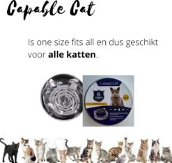 Capable Cat Vlooienband Kat | Vlooien | Luizen | Teken | Mijten | 8 Maanden Bescherming | Katten -Kattenbenodigdheden Winkel 1200x1142 2