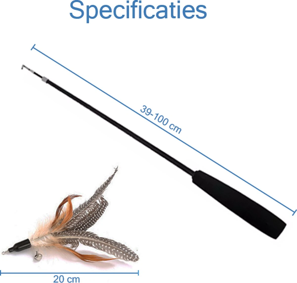 Katten Speeltjes Katten Speelgoed Kattenspeeltjes Katten Hengel Veertje Incl. Hengel – Bruin 2 Katten Speeltjes Katten Speelgoed Kattenspeeltjes Katten Hengel Veertje Incl. Hengel – Bruin - Afbeelding 2