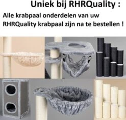 Krabpaal Plafondhoog Voor Grote Katten Maine Coon Tower Blackline Donkergrijs Antraciet Van RHRQuality -Kattenbenodigdheden Winkel 1200x1144 5