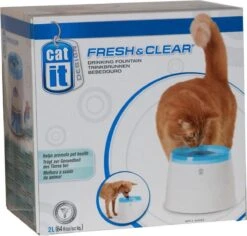 Catit Fresh And Clear - Drinkfontein Kat - Blauw /Wit - 2 L -Kattenbenodigdheden Winkel 1200x1145 5