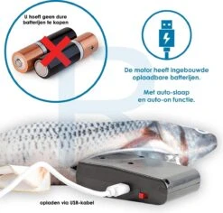 RealN Elektrische Speelvis Clownvis Inclusief Catnip Zakje – Kattenspeeltjes - Kattenspeelgoed – Krachtige Batterij – Bewegende Vis – Leukste Kattenspeeltje Goudvis – Kat Actiever Maken – 30 Cm – Speelvis Katten – Wasbaar – Oplaadbaar – Blauw/Wit 8 RealN Elektrische Speelvis Clownvis Inclusief Catnip Zakje – Kattenspeeltjes - Kattenspeelgoed – Krachtige Batterij – Bewegende Vis – Leukste Kattenspeeltje Goudvis – Kat Actiever Maken – 30 Cm – Speelvis Katten – Wasbaar – Oplaadbaar – Blauw/Wit -Kattenbenodigdheden Winkel 1200x1148