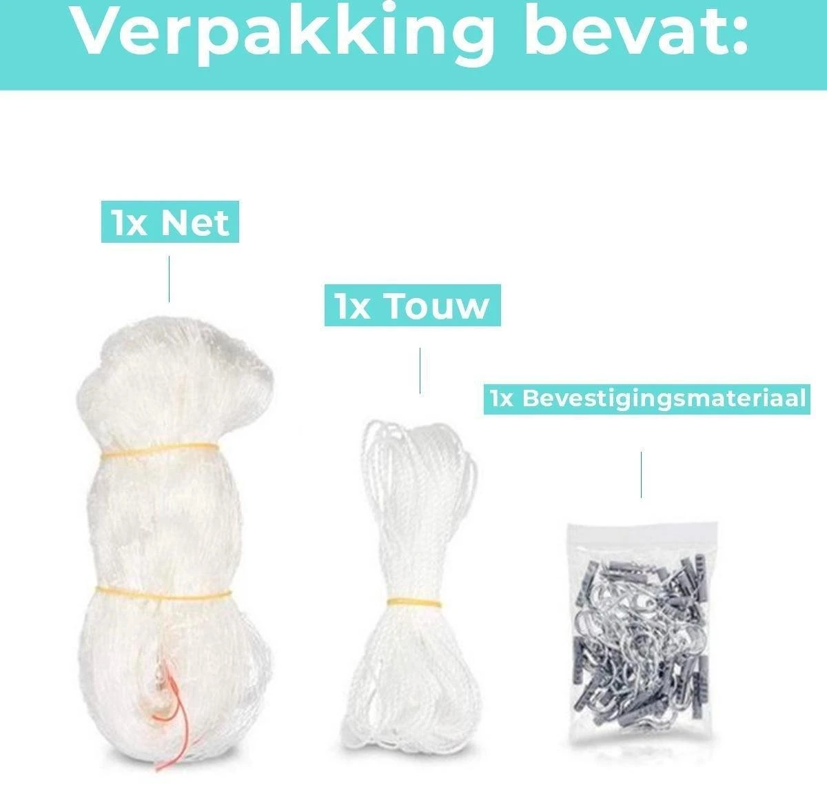 Kattennet Premium - 300 X 400 CM - Kattennet Voor Balkon - Transparant - Balkon Net - Makkelijk Te Monteren 7 Kattennet Premium - 300 X 400 CM - Kattennet Voor Balkon - Transparant - Balkon Net - Makkelijk Te Monteren - Afbeelding 7