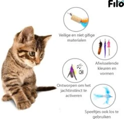 Filo Kattenhengel Set + 12 Kattenspeeltjes – Speelhengels Interactief Kattenspeelgoed – Hengel Kattenspeeltje Kittens - Speelgoed Speelhengel Vis Kat En Kitten -Kattenbenodigdheden Winkel 1200x1153 1