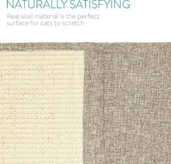 Navaris Krabmat Voor Katten - Krabmat Voor Aan Bank - Krabtapijt Voor Kat - Bankbescherming - Voorkomt Krabschade - 130 X 45 Cm - Sisal En Linnen -Kattenbenodigdheden Winkel 1200x1153 10