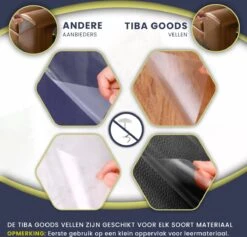 TibaGoods - Anti Krab Vellen Voor Kat En Hond - 6 XL Vellen – Zonder Punaises - Tegen Krabben – Bankbescherming – Meubelbescherming – Krabpaal – Anti Scratch – 43.2 X 30.5cm – Transparant -Kattenbenodigdheden Winkel 1200x1153 6