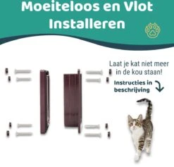 Mmoods Kattenluik – Zwarte Kattentunnel Maat L – Weersbestendig Dankzij Borstel – 4 Vergrendelingsstanden – Geschikt Voor Binnen En Buiten -Kattenbenodigdheden Winkel 1200x1153 9