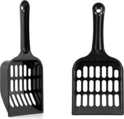 Merkloos Kattenbakschepje – Grof – Zwart