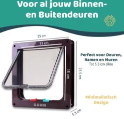 Mmoods Kattenluik – Zwarte Kattentunnel Maat L – Weersbestendig Dankzij Borstel – 4 Vergrendelingsstanden – Geschikt Voor Binnen En Buiten -Kattenbenodigdheden Winkel 1200x1157 12