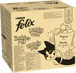 Felix Cat Snacks Party Mix - Kattensnacks Original En Seaside - 16 X 60g -Kattenbenodigdheden Winkel 1200x1157 3