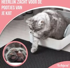 TEBJEN Kattenbakmat – Kattenbak Mat Grit Opvanger - Schoonloop Katten Mat – Dubbele Waterdichte Laag – Uitloopmat Kattenbak – Kattenbak Accessoires - Met Speelgoedmuisje En Schepje - 40x50cm 21 TEBJEN Kattenbakmat – Kattenbak Mat Grit Opvanger - Schoonloop Katten Mat – Dubbele Waterdichte Laag – Uitloopmat Kattenbak – Kattenbak Accessoires - Met Speelgoedmuisje En Schepje - 40x50cm -Kattenbenodigdheden Winkel 1200x1159 16
