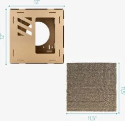 Navaris Modulaire Golfkartonnen Huisdieren Speelblokken - Golfkarton Speelhuis Met 4 Blokken En 2 Bruggen - Voor Kleine Katten, Kittens En Konijnen -Kattenbenodigdheden Winkel 1200x1161 16