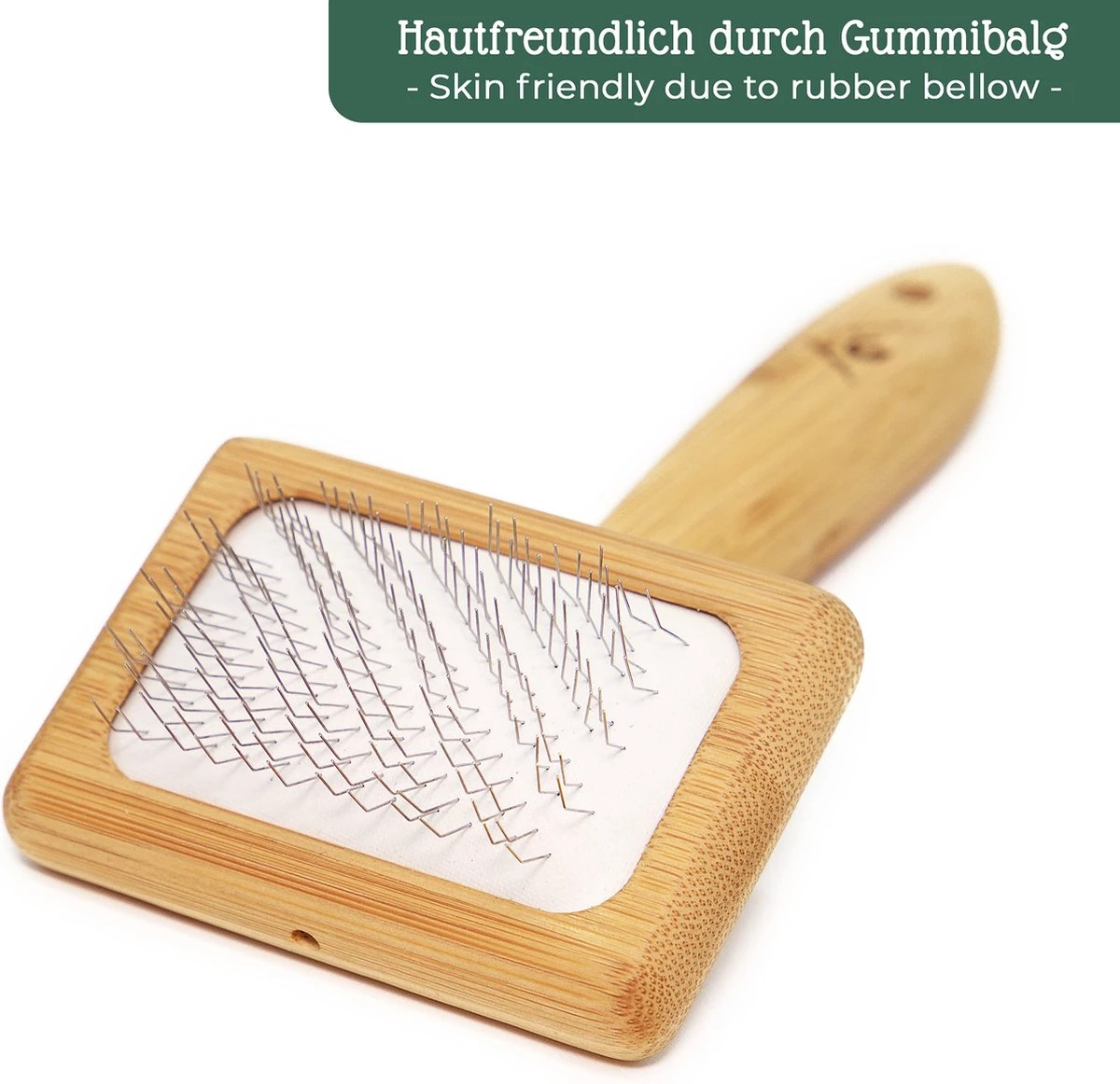 Pfotenolymp® Zachte Borstel Voor Katten - Kattenborstel / Kattenkam Van Bamboe - Bontborstel / Vachtborstel / Kattenhaarborstel - Bontkam Voor Vachtverzorging 4 Pfotenolymp® Zachte Borstel Voor Katten - Kattenborstel / Kattenkam Van Bamboe - Bontborstel / Vachtborstel / Kattenhaarborstel - Bontkam Voor Vachtverzorging - Afbeelding 4