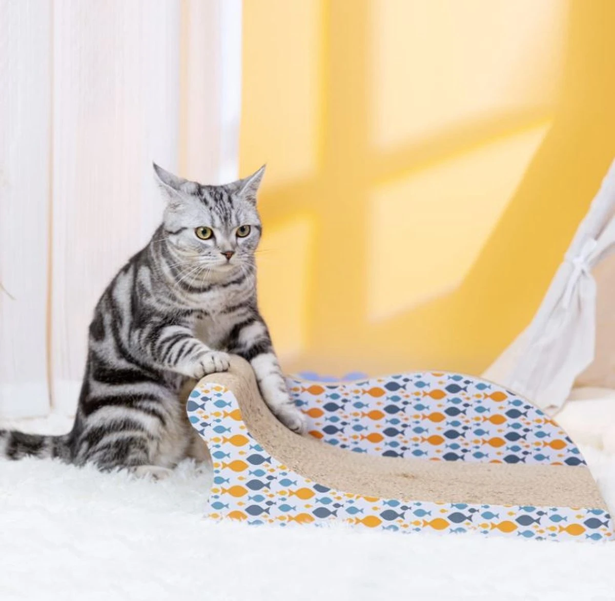 Nobleza 46AL4 - Krabplank - Katten Krabspeelgoed Sofa Krabkarton - 45x28x16CM 3 Nobleza 46AL4 - Krabplank - Katten Krabspeelgoed Sofa Krabkarton - 45x28x16CM - Afbeelding 3