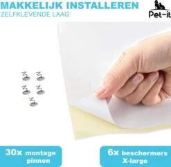 Pet-it | Krab Schade Bescherming Voor Katten En Honden | 6 Stuks | Extra-Grote Beschermers | Voor Bank Meubel Interieur | Transparant -Kattenbenodigdheden Winkel 1200x1173 3