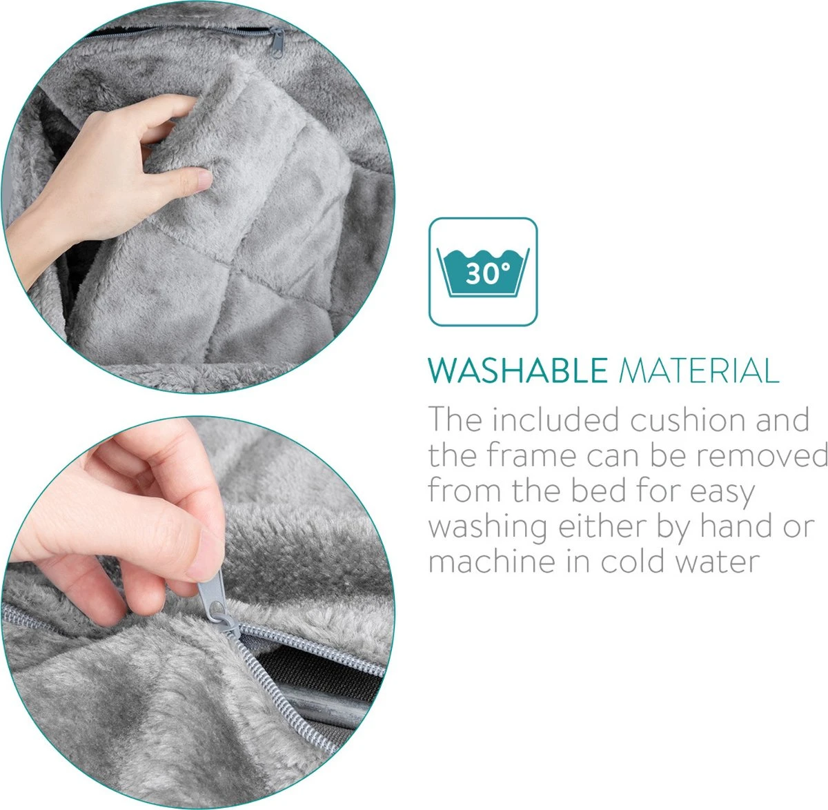 Navaris Hangmat Radiator Voor Katten - Kattenmand Voor Aan De Verwarming - Inclusief Uitneembaar Kussen - Tot 6 Kg 2 Navaris Hangmat Radiator Voor Katten - Kattenmand Voor Aan De Verwarming - Inclusief Uitneembaar Kussen - Tot 6 Kg - Afbeelding 2