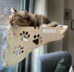 Merkloos Arnillo - Kattenhangmat - Kattenhangmat Raam - Kattenmand - Kattenbed - Kattenbed Raam - Kat Decoratie - Houten Kattenhangmat -Kattenbenodigdheden Winkel 1200x1175 7