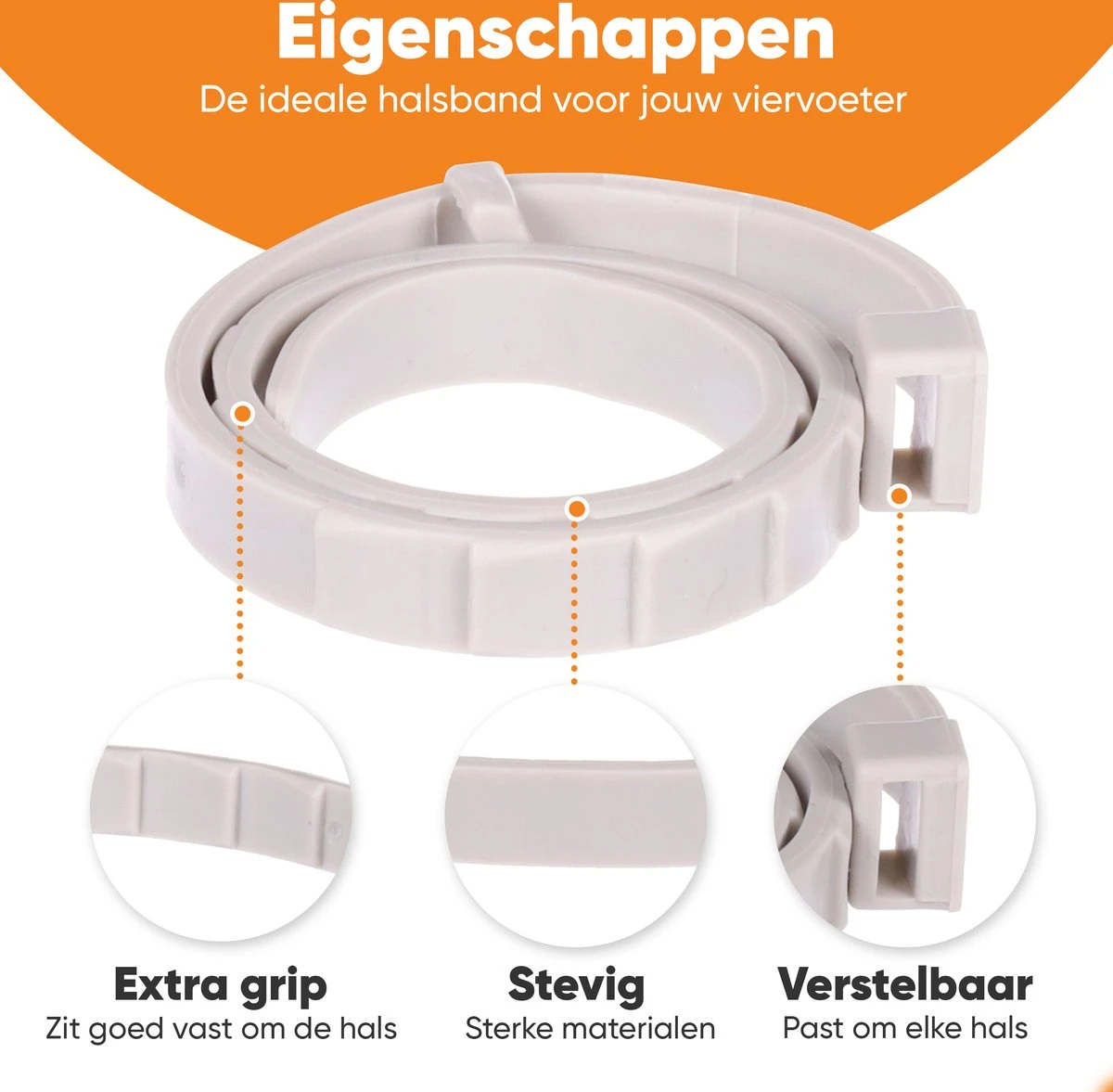 Nafurapets Vlooienband Voor Kat – Anti Vlooien – Teken Band – 100% Natuurlijk – 8 Maanden Bescherming – Grote & Kleine Kat 3 Nafurapets Vlooienband Voor Kat – Anti Vlooien – Teken Band – 100% Natuurlijk – 8 Maanden Bescherming – Grote & Kleine Kat - Afbeelding 3