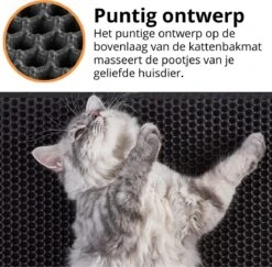 Behave Kattenbakmat - Dubbele Laag - Honingraatdesign - Waterdicht - Katten Grit Opvanger - Schoonloopmat - Kattenbak Mat - Zwart - 45*60 Cm 14 Behave Kattenbakmat - Dubbele Laag - Honingraatdesign - Waterdicht - Katten Grit Opvanger - Schoonloopmat - Kattenbak Mat - Zwart - 45*60 Cm -Kattenbenodigdheden Winkel 1200x1179 10
