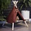 MIRO Luxe Katten Wigwam - Tent - Huis - Opvouwbaar - Rood