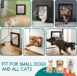 Nobleza Kattenluik Met Tunnel - 4 Vergrendelingsstanden - Weerbestendig - Binnen En Buiten - 28.5 X 25 Cm - Maat XL - Zwart -Kattenbenodigdheden Winkel 1200x1179 8