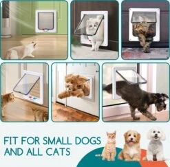 Nobleza Kattenluik Met Tunnel - 4 Vergrendelingsstanden - Weerbestendig - Binnen En Buiten - 20.5 X 19.7 Cm - Maat M - Wit 12 Nobleza Kattenluik Met Tunnel - 4 Vergrendelingsstanden - Weerbestendig - Binnen En Buiten - 20.5 X 19.7 Cm - Maat M - Wit -Kattenbenodigdheden Winkel 1200x1179 9