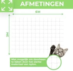 Kattennet Premium EXTRA STEVIG - 600 X 300 CM - Kattennet Voor Balkon - Zwart - Balkon Net - Makkelijk Te Monteren -Kattenbenodigdheden Winkel 1200x1180 16