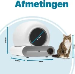 BOME Automatische Kattenbak - Zelfreinigende Kattenbak - Met App En Touchscreen - 65L 19 BOME Automatische Kattenbak - Zelfreinigende Kattenbak - Met App En Touchscreen - 65L -Kattenbenodigdheden Winkel 1200x1182 9
