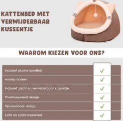 Kattenmand - Kattenhuis - Kattenbed - Kattenhangmat - Poezenmand - Kattenkussen - 40 Cm -Kattenbenodigdheden Winkel 1200x1185 8
