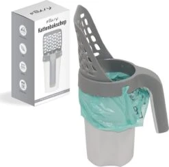 Fliksy Kattenbak Schep - Kattenbak Schepje Met Bakje - Kattenzakje - Katten - Haarverwijderaar - Kattenspeeltje -Kattenbenodigdheden Winkel 1200x1186 13