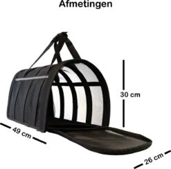 Opvouwbare Katten Reismand - Met Schouderband En Kattenbakmat - Reismand Kat - 49x30x26 Cm - Wasmachinebestendig - Zwart - Hondendraagtas - Kattenreismand - Draagtas Voor Dieren - Kattenmand -Kattenbenodigdheden Winkel 1200x1188 10