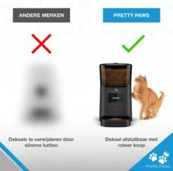 Pretty Paws PP005 Wifi Voerautomaat Zwart - Automatische Voerbak - Slimme Voerautomaat Met App - Instelbaar Voedingsschema - WIFI -Kattenbenodigdheden Winkel 1200x1190 12