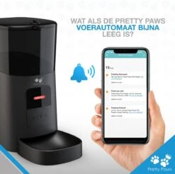 Pretty Paws PP005 Wifi Voerautomaat Zwart - Automatische Voerbak - Slimme Voerautomaat Met App - Instelbaar Voedingsschema - WIFI -Kattenbenodigdheden Winkel 1200x1190 13