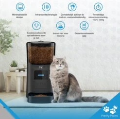 Pretty Paws PP005 Wifi Voerautomaat Zwart - Automatische Voerbak - Slimme Voerautomaat Met App - Instelbaar Voedingsschema - WIFI -Kattenbenodigdheden Winkel 1200x1190 14