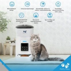 Pretty Paws PP002 Professionele Automatische Voerbak Kat- Stemrecorder - Voerautomaat - Katten Voerbak - Minimalistisch -Kattenbenodigdheden Winkel 1200x1190 8