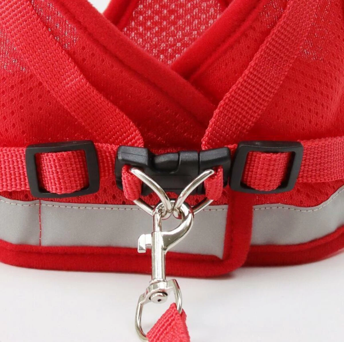 Merkloos Verstelbaar Kattentuigje Reflecterend - Kattenharnas - Kattentuig Met Looplijn - Rood - Maat S 3 Merkloos Verstelbaar Kattentuigje Reflecterend - Kattenharnas - Kattentuig Met Looplijn - Rood - Maat S - Afbeelding 3